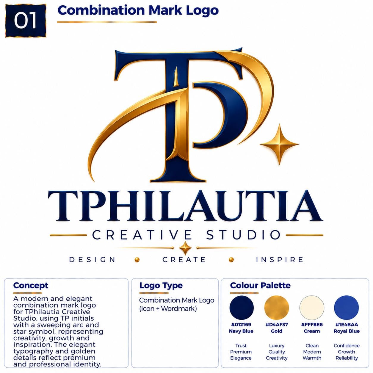 Combination mark logo example — symbol and wordmark working as one identity