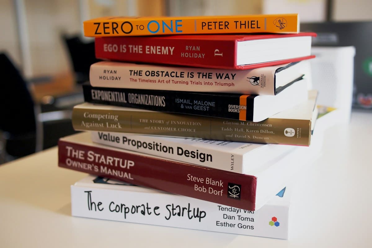 Elegant brand guideline book open on a desk