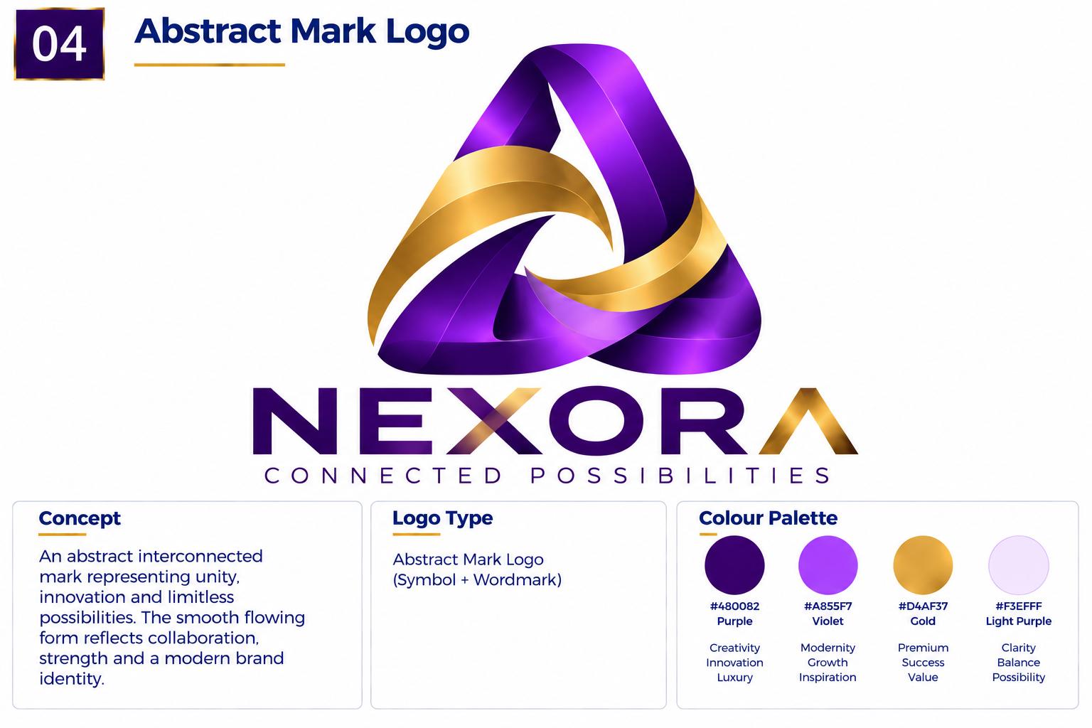 Abstract mark logo example 4 of 5