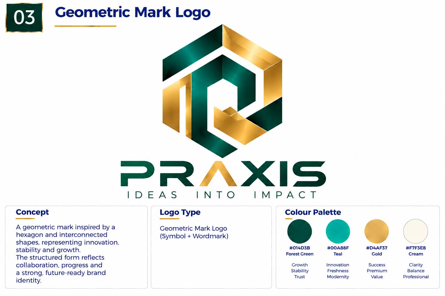Geometric mark logo example 3 of 5