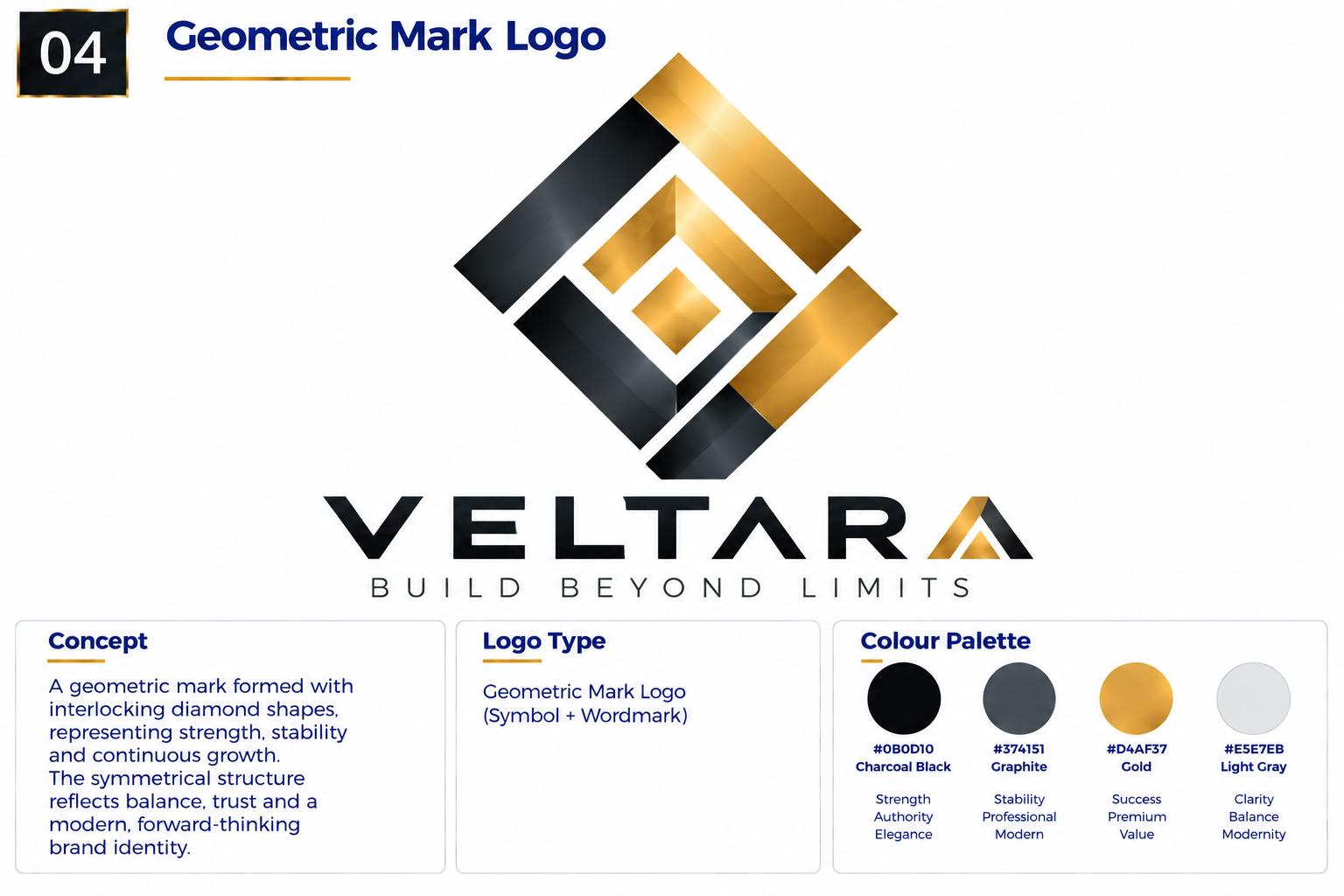 Geometric mark logo example 4 of 5