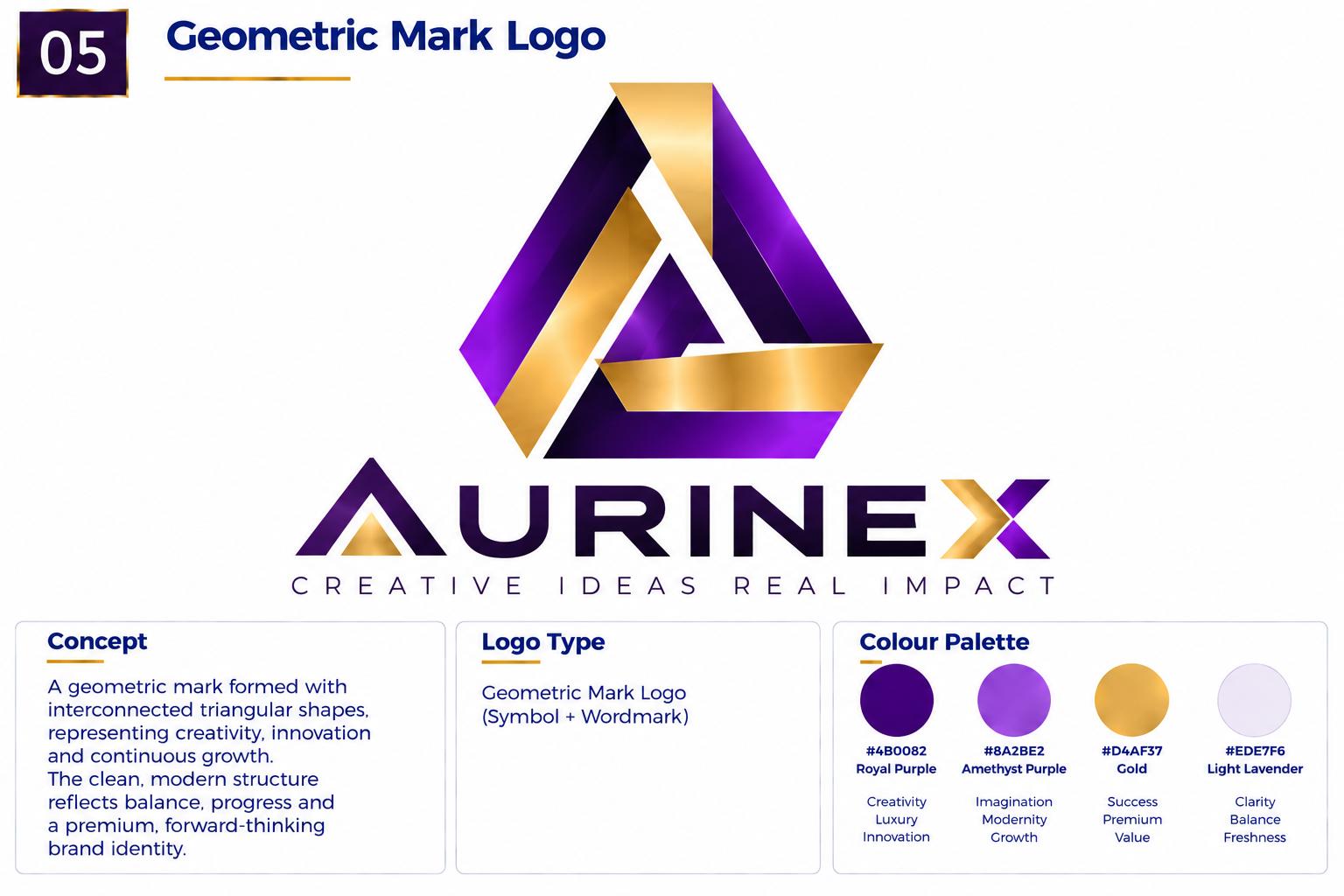 Geometric mark logo example 5 of 5
