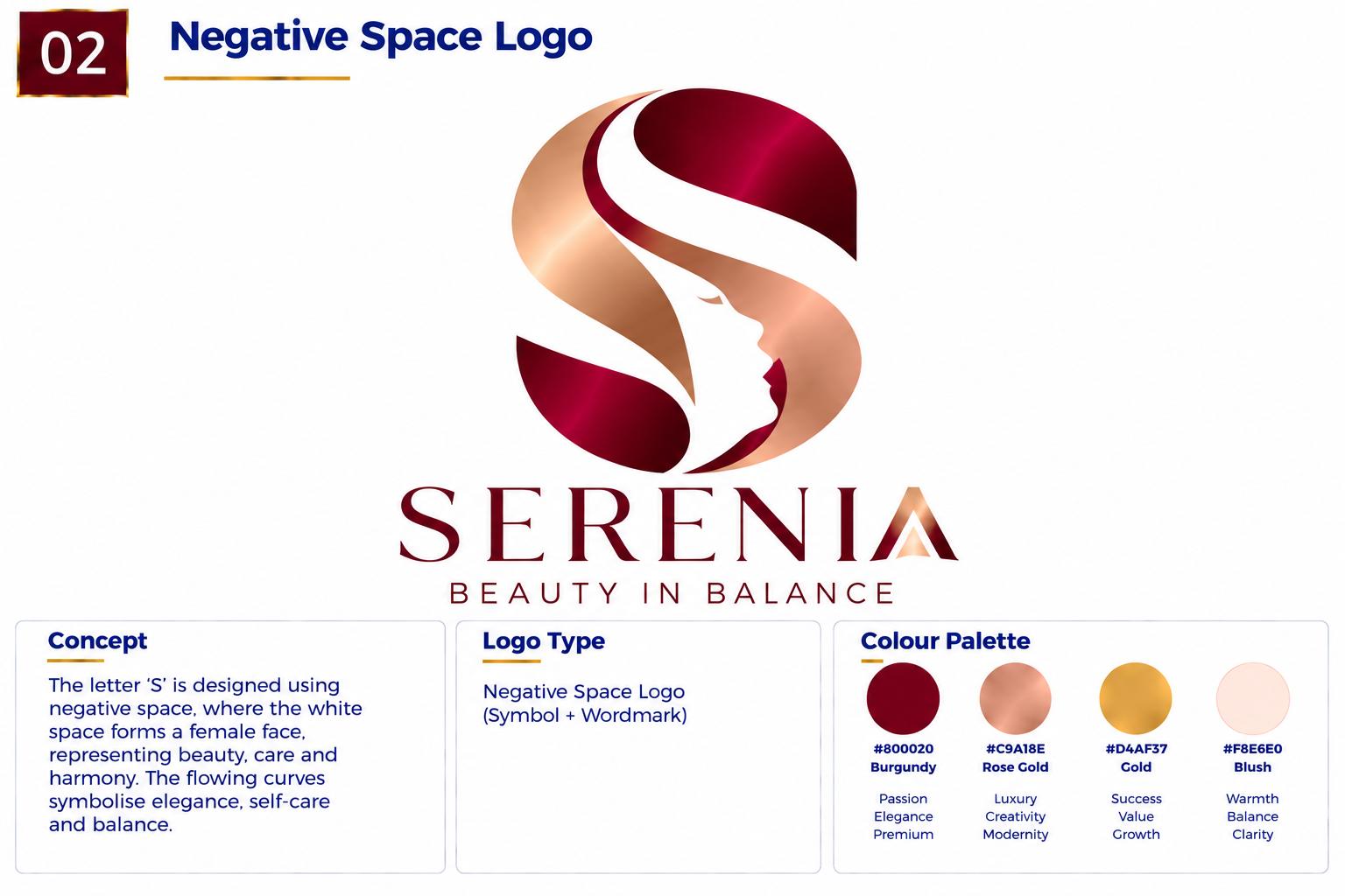 Negative space logo example 2 of 5