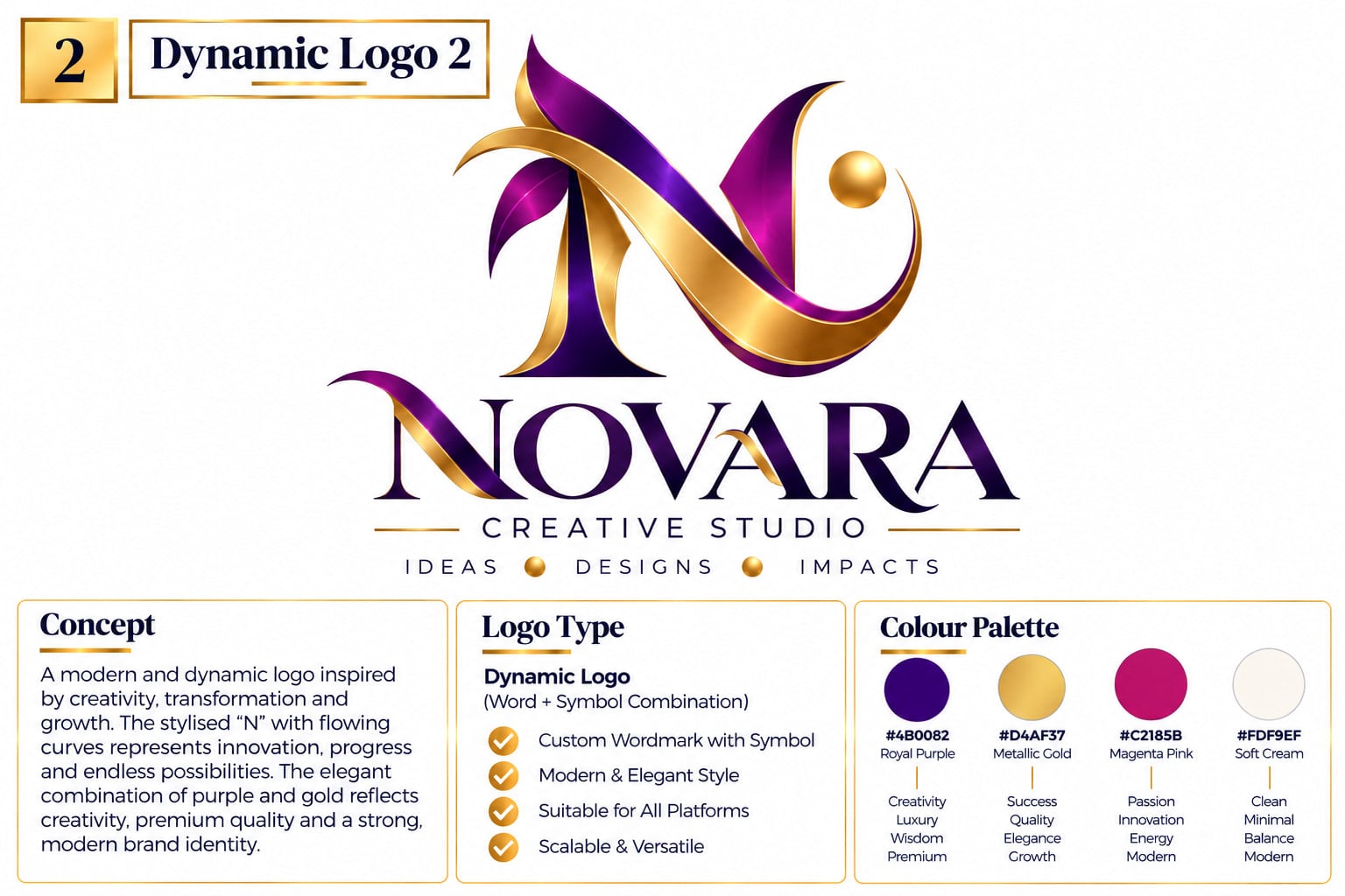 Dynamic logo logo example 2 of 5