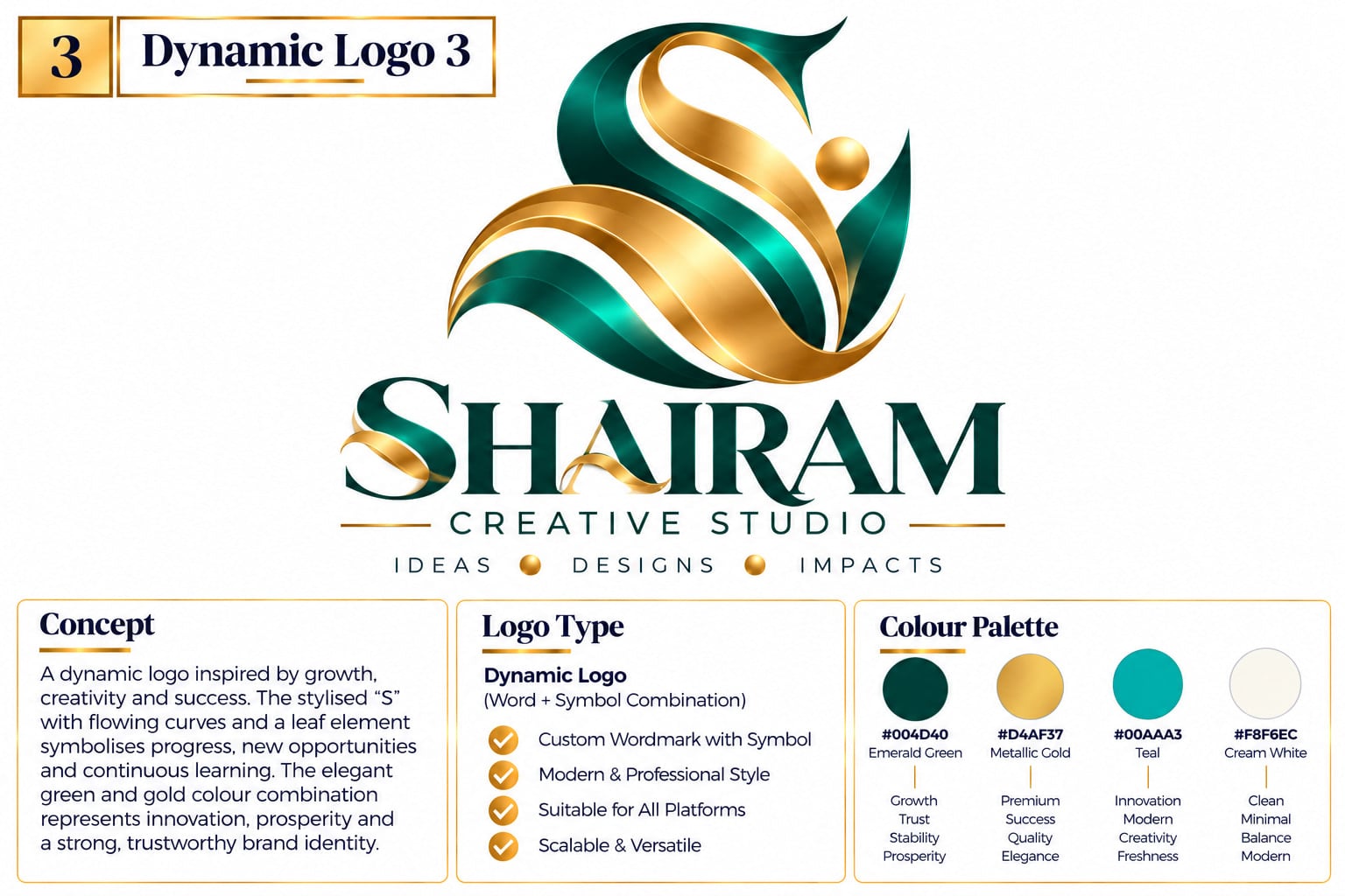 Dynamic logo logo example 3 of 5
