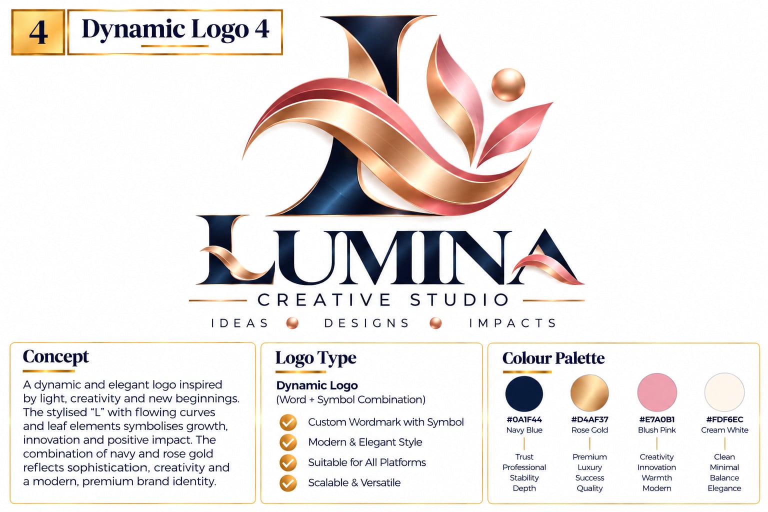 Dynamic logo logo example 4 of 5