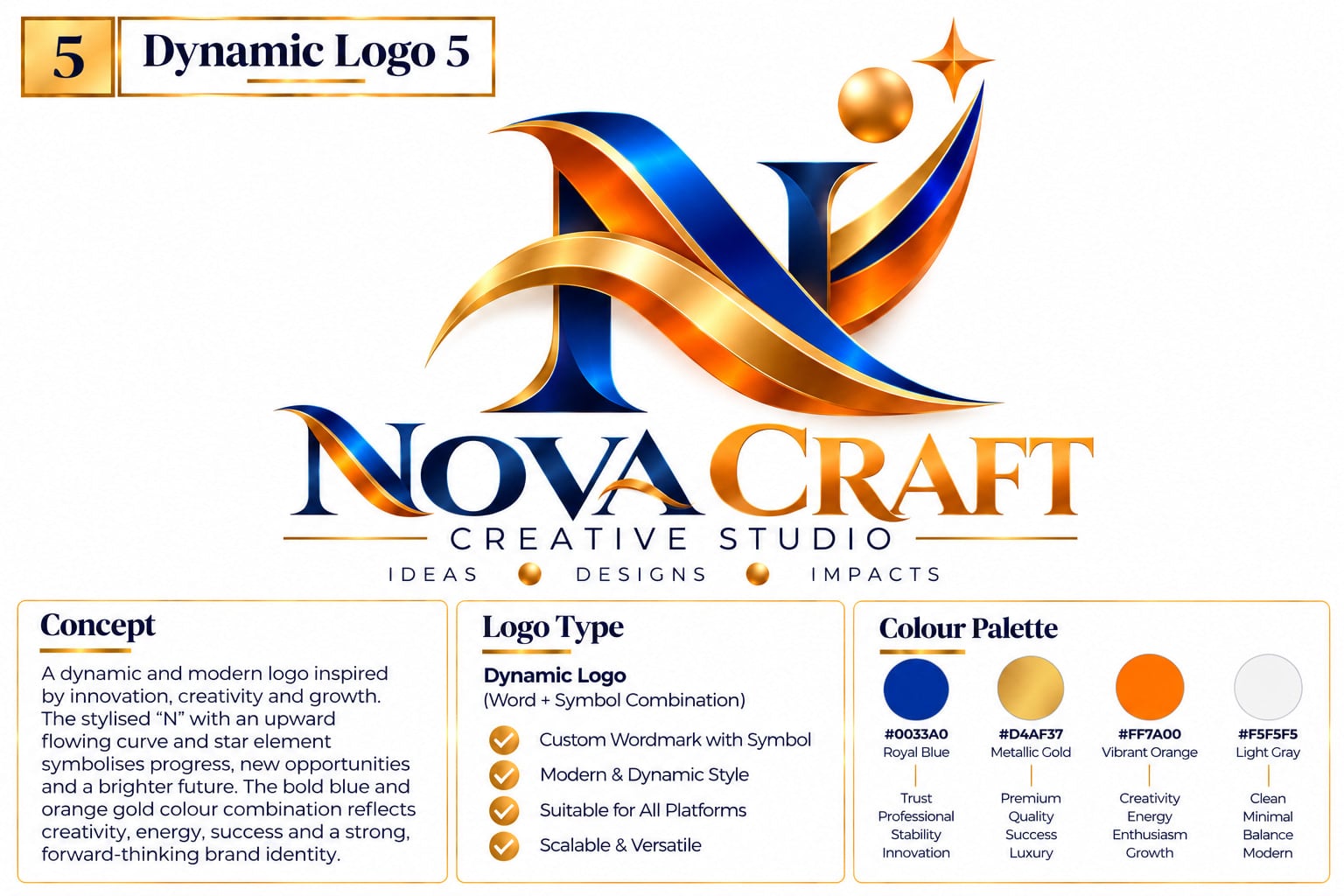 Dynamic logo logo example 5 of 5