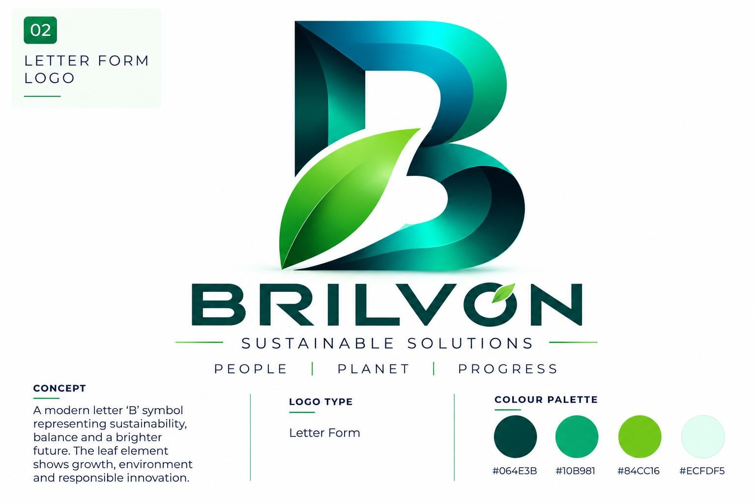 Letterform logo example 2 of 5