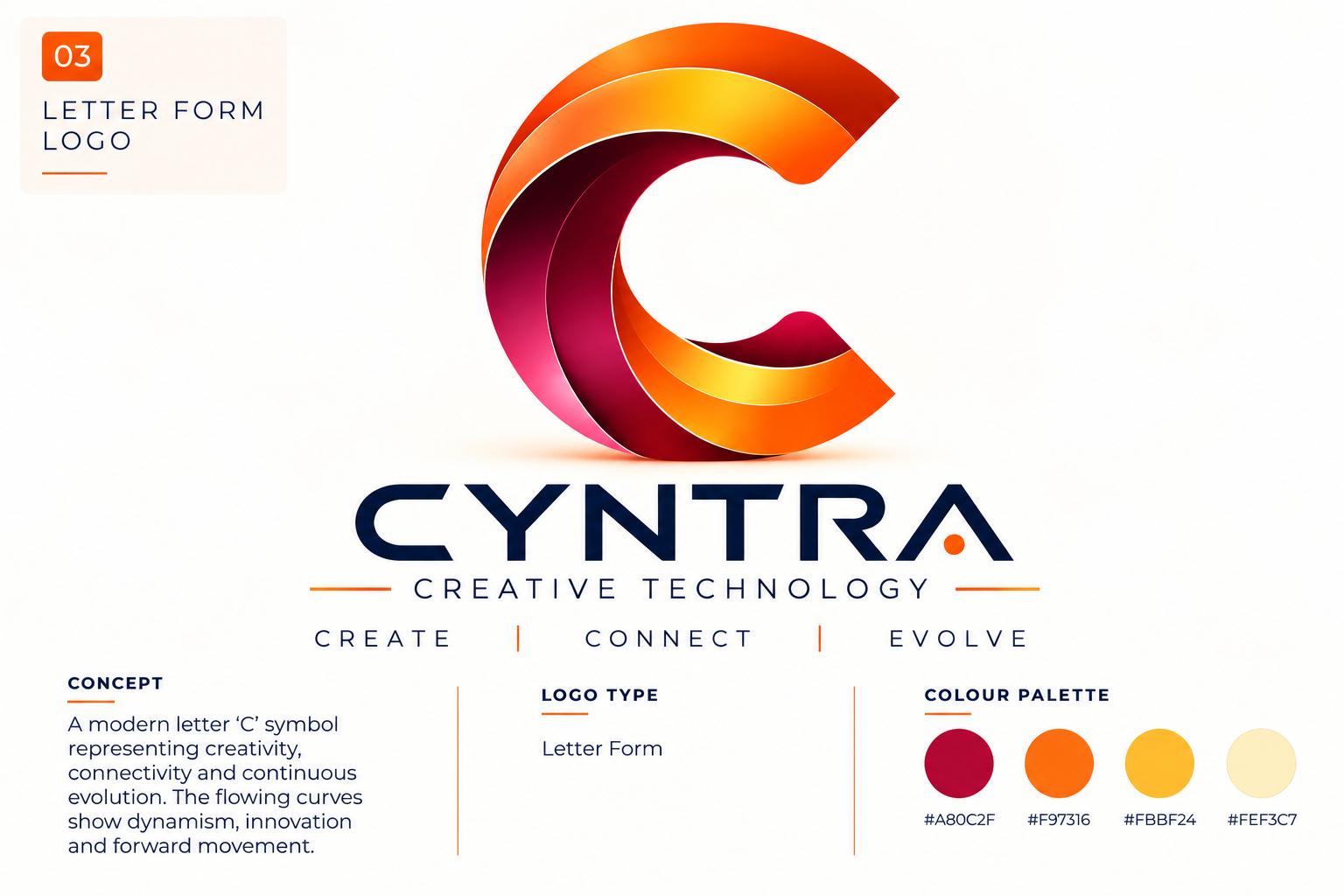Letterform logo example 3 of 5