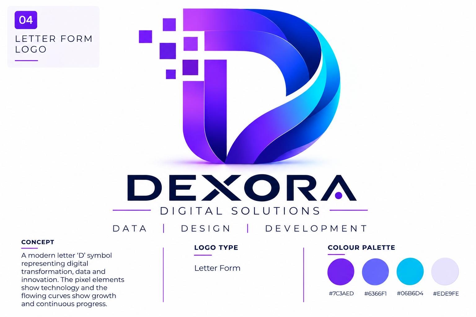 Letterform logo example 4 of 5