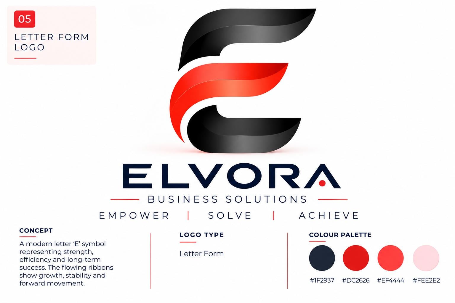 Letterform logo example 5 of 5